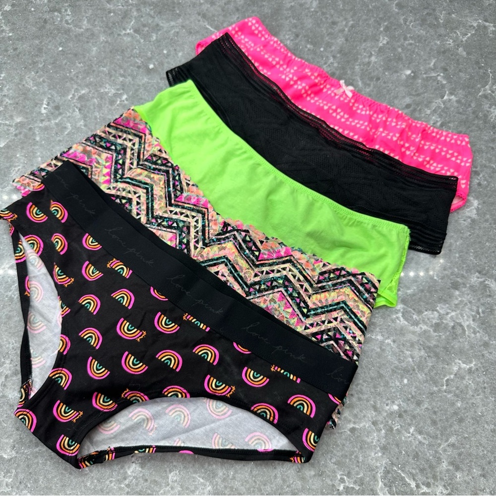 5-Pack New VS & PINK Women’s Bright Panties